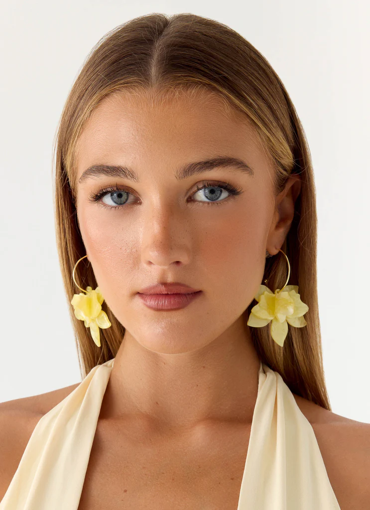 Boucles d'oreilles Citrus givrées - Or
