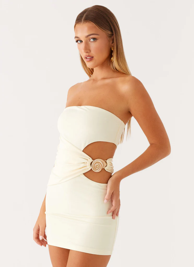 So Iconic Mini Dress - Jaune