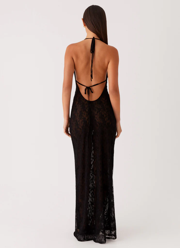 Robe maxi Champagne Coastline - Noir