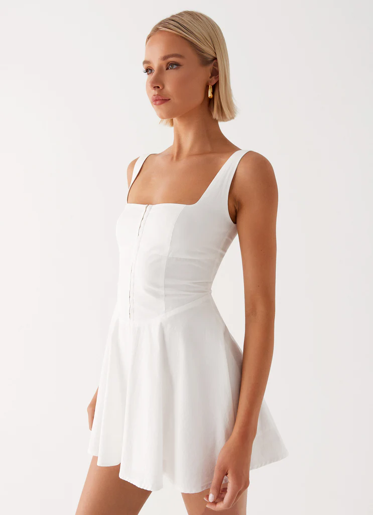 La robe mini The Isle - Blanc