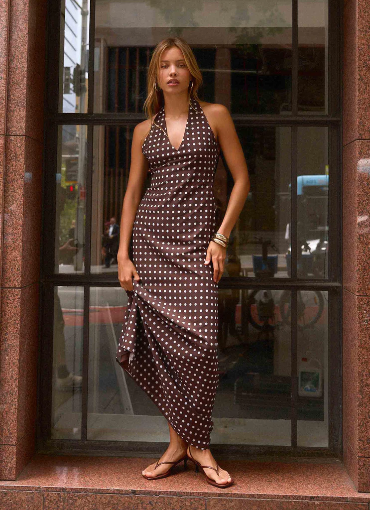 Robe Maxi Float Away - Tache Bleue Chocolat