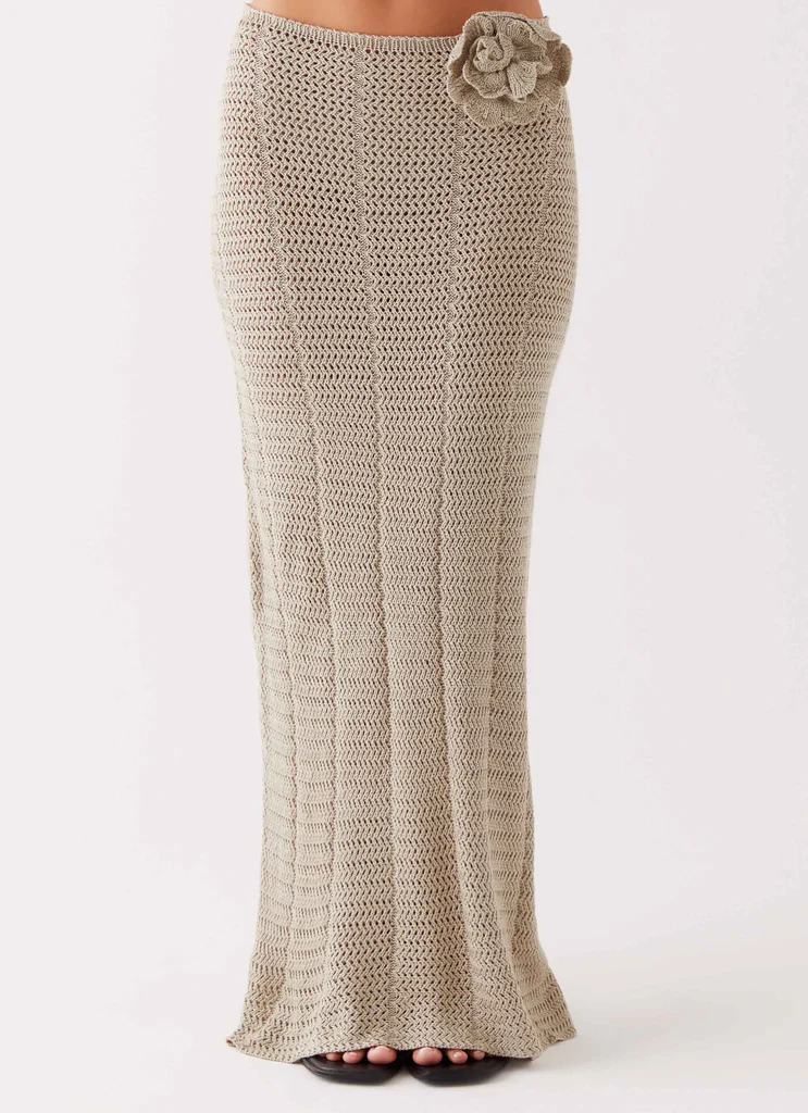Jupe maxi crochet Kelcie Rose - Sauge