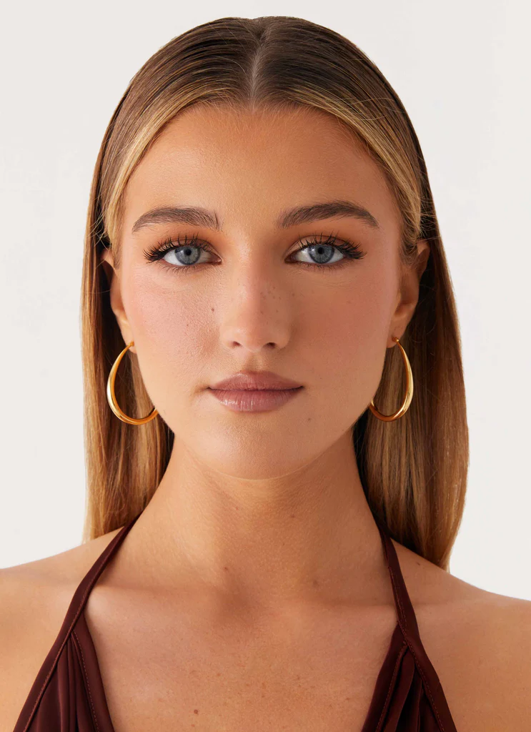 Boucles d'oreilles en anneau Gleam - Or