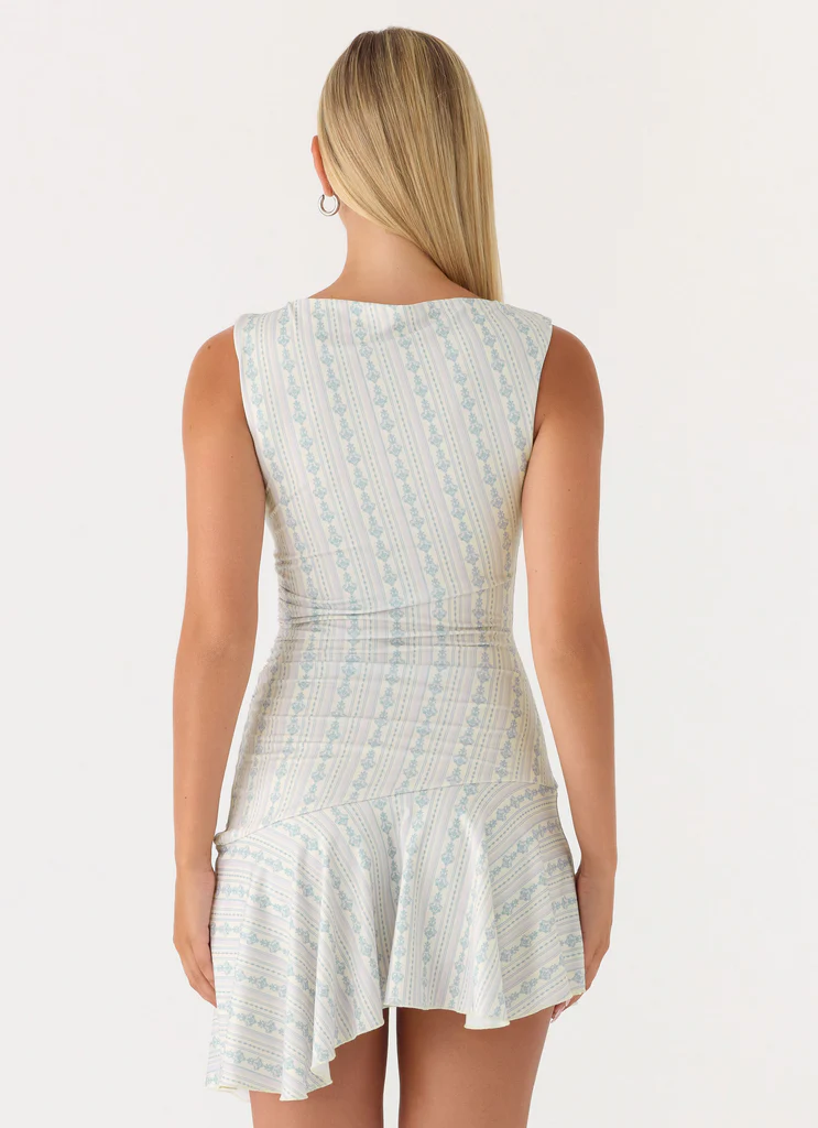 Mini-robe Summer Delight - Rayures vintage