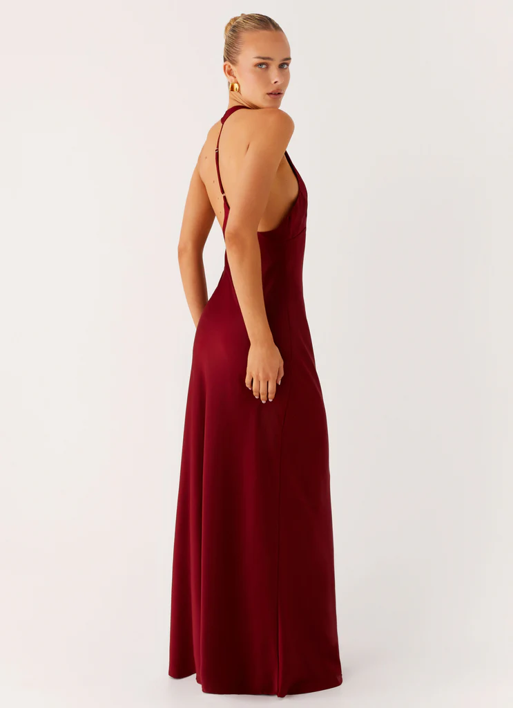 Robe Maxi Angie - Bourgogne