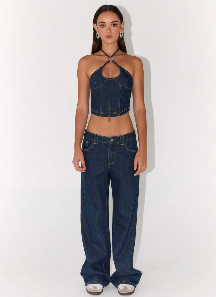 Haut en denim Rebel Blues - Indigo