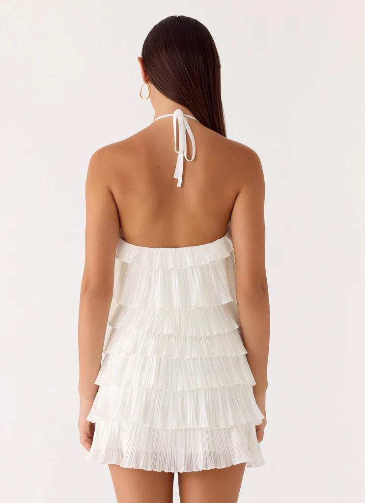 Robe Mini Lunar Bloom - Ivoire