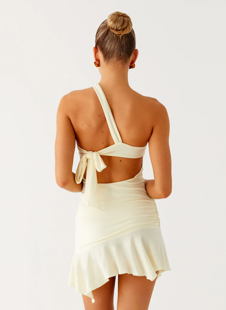 Robe mini à découpes Not Your Fan – Jaune Robe mini à découpes Not Your Fan - Jaune