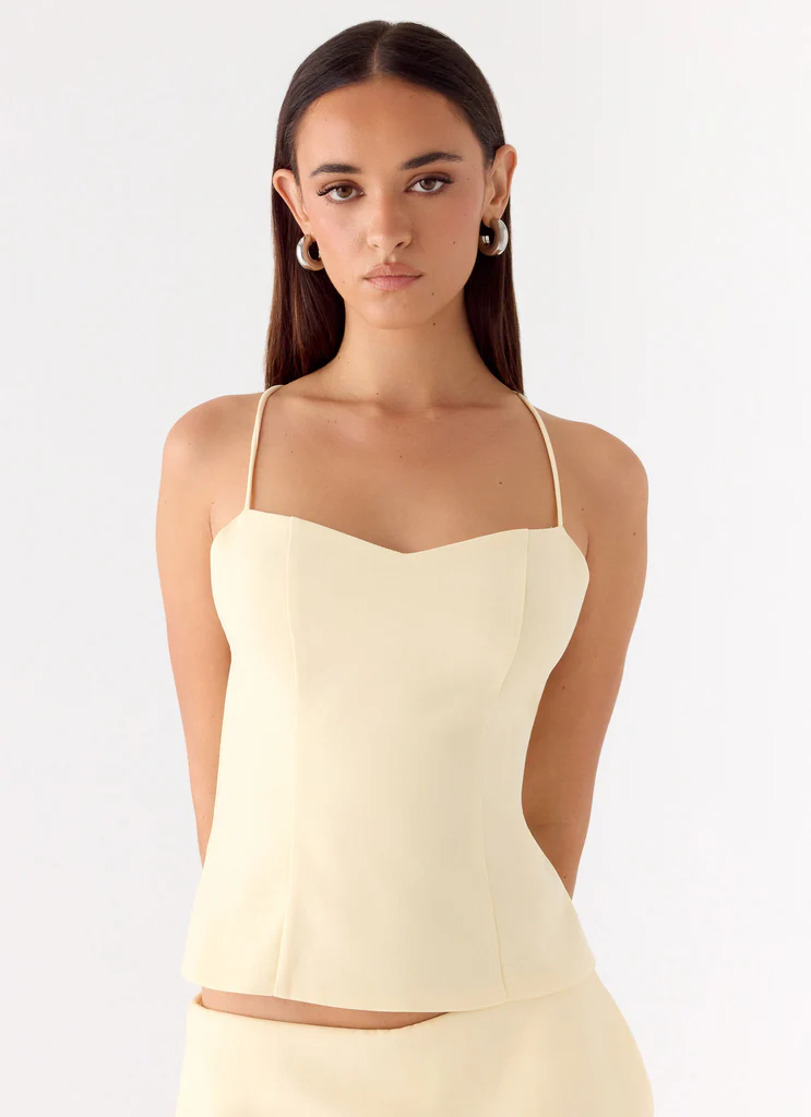 Leray Top – Jaune citron Leray Top - Jaune citron