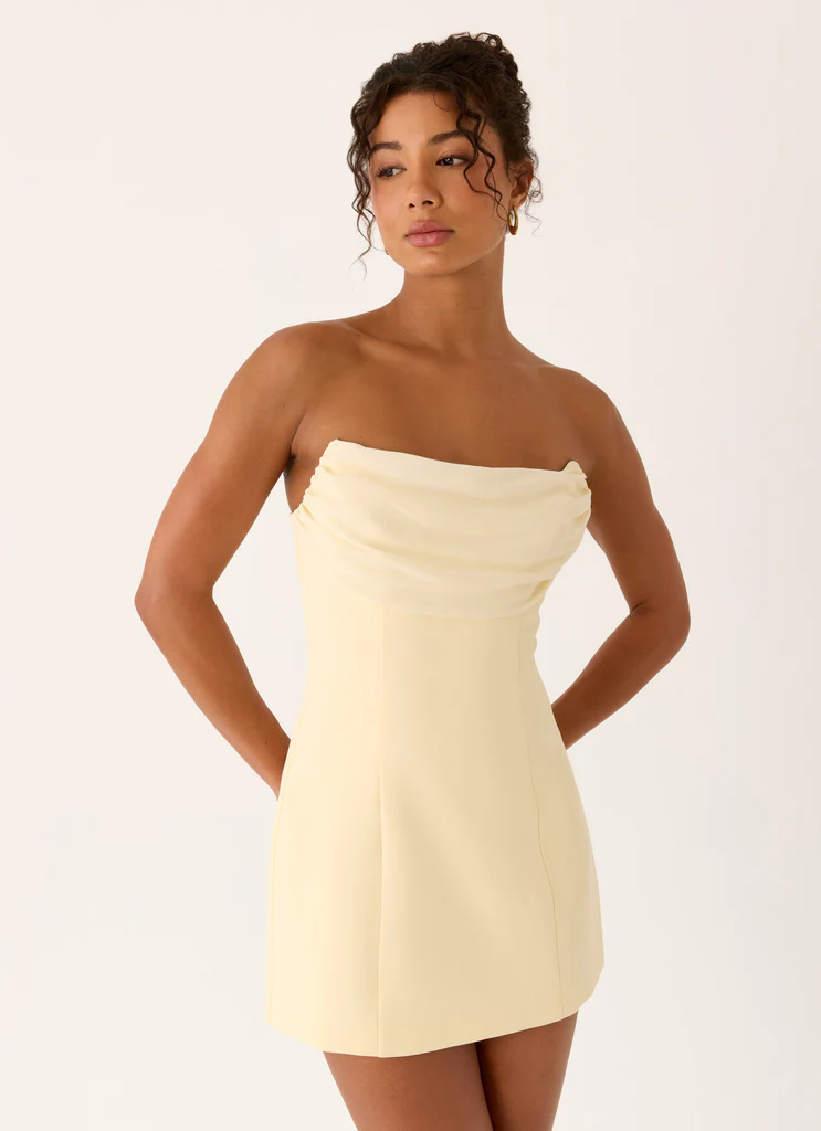 Robe Mini Luna Rosa - Jaune Pâle