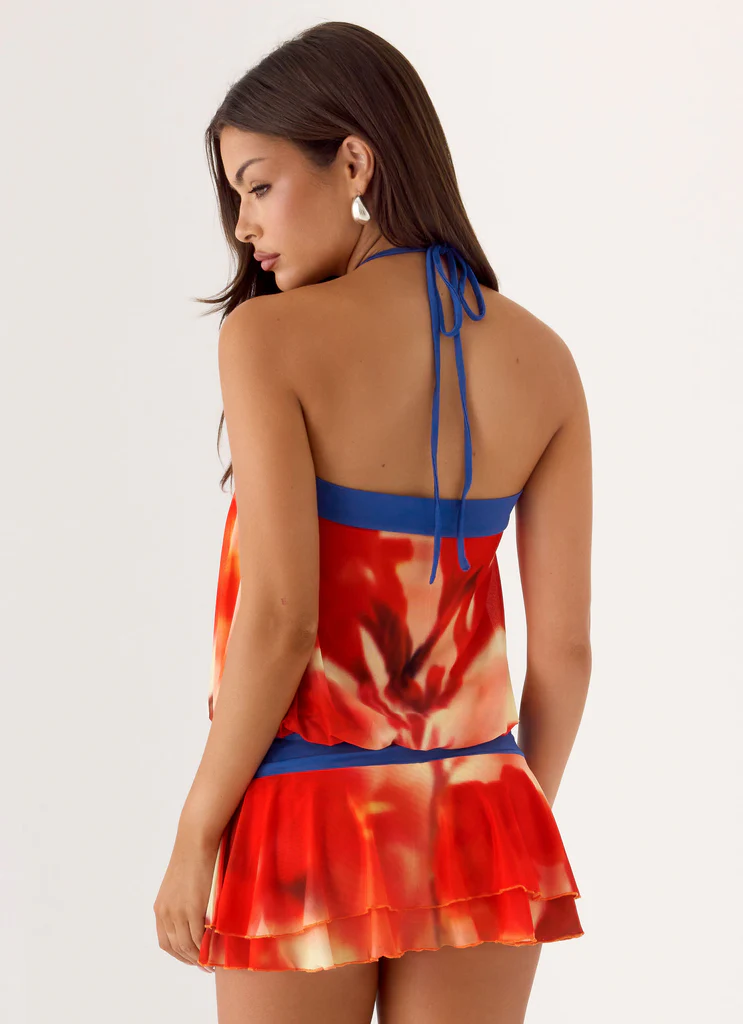 Robe Mini Telling You - Pétales Brûlés
