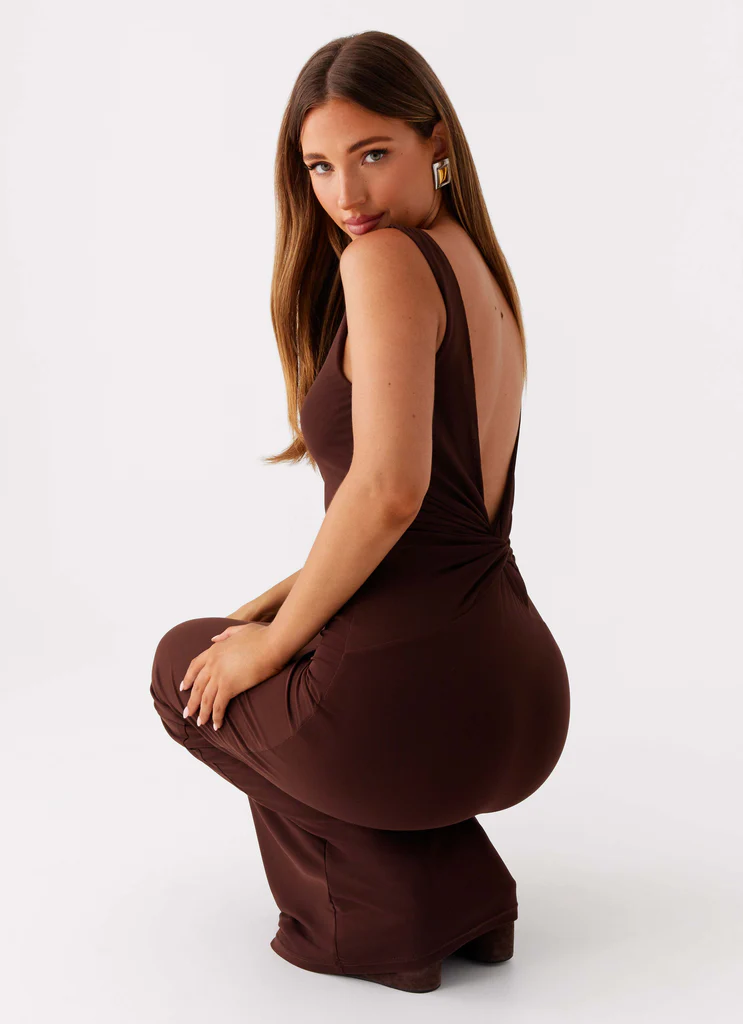 Robe maxi Earthbound Muse - Chocolat
