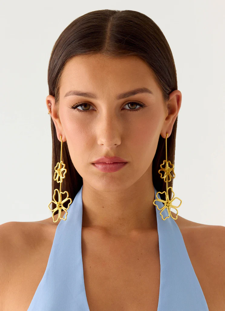 Boucles d'oreilles Fleurs sauvages - Or