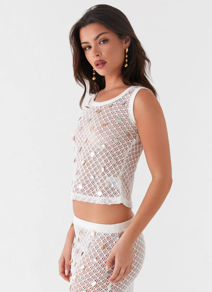 Tank Top Whitehaven Shell - Blanc
