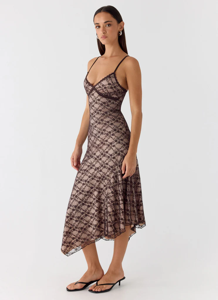 Robe Midi Amelia – Chocolat Robe Midi Amelia - Chocolat