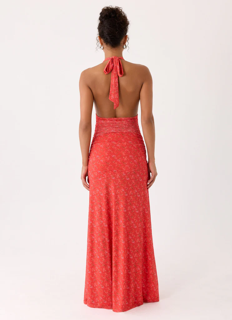 Robe Maxi Esme - Rouge Magenta Rose