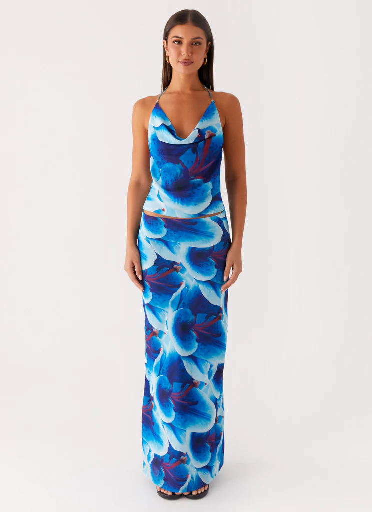 Halter Another Life – Floral Turquoise Halter Another Life - Floral Turquoise