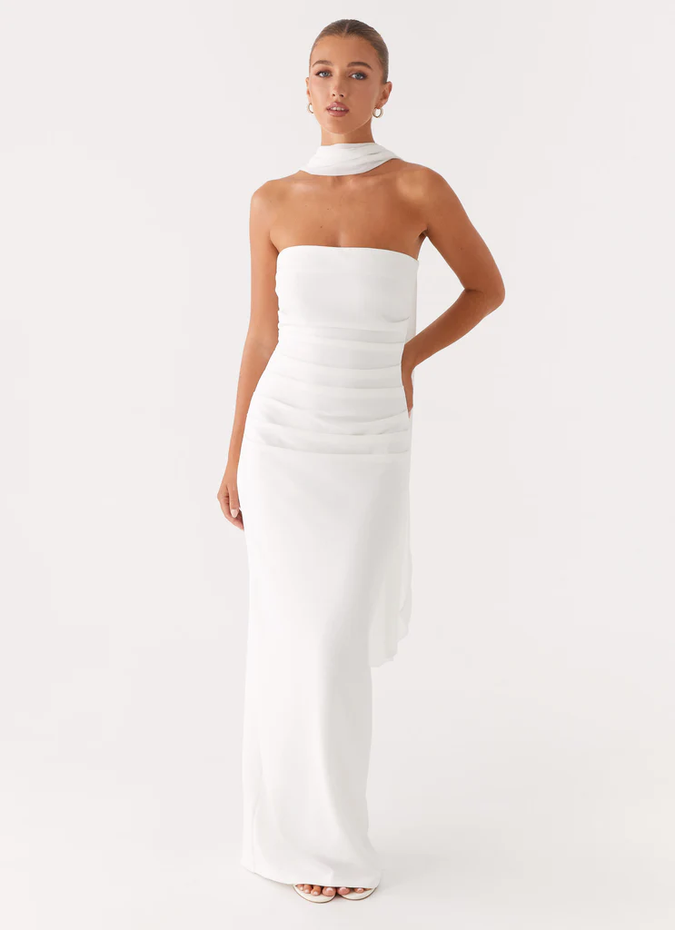 Robe Maxi Libra - Blanc