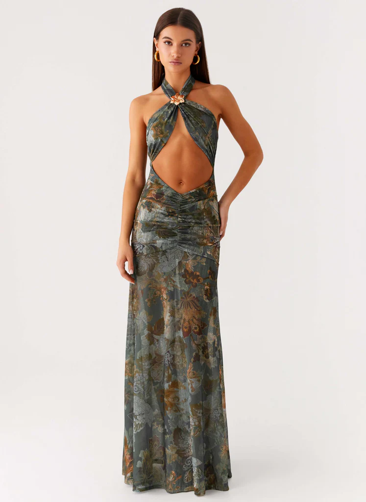 Robe Mariam Maxi - Fleurs Vintage