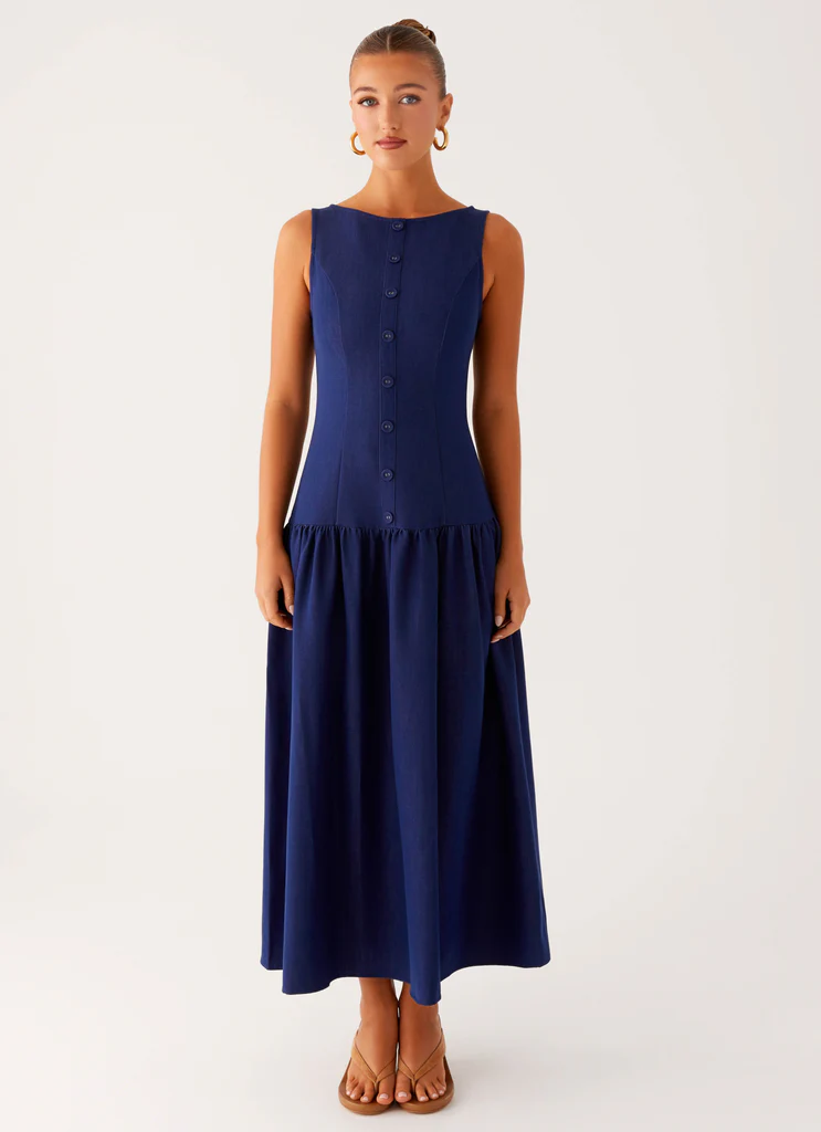 Robe Midi Denim Hayes - Indigo