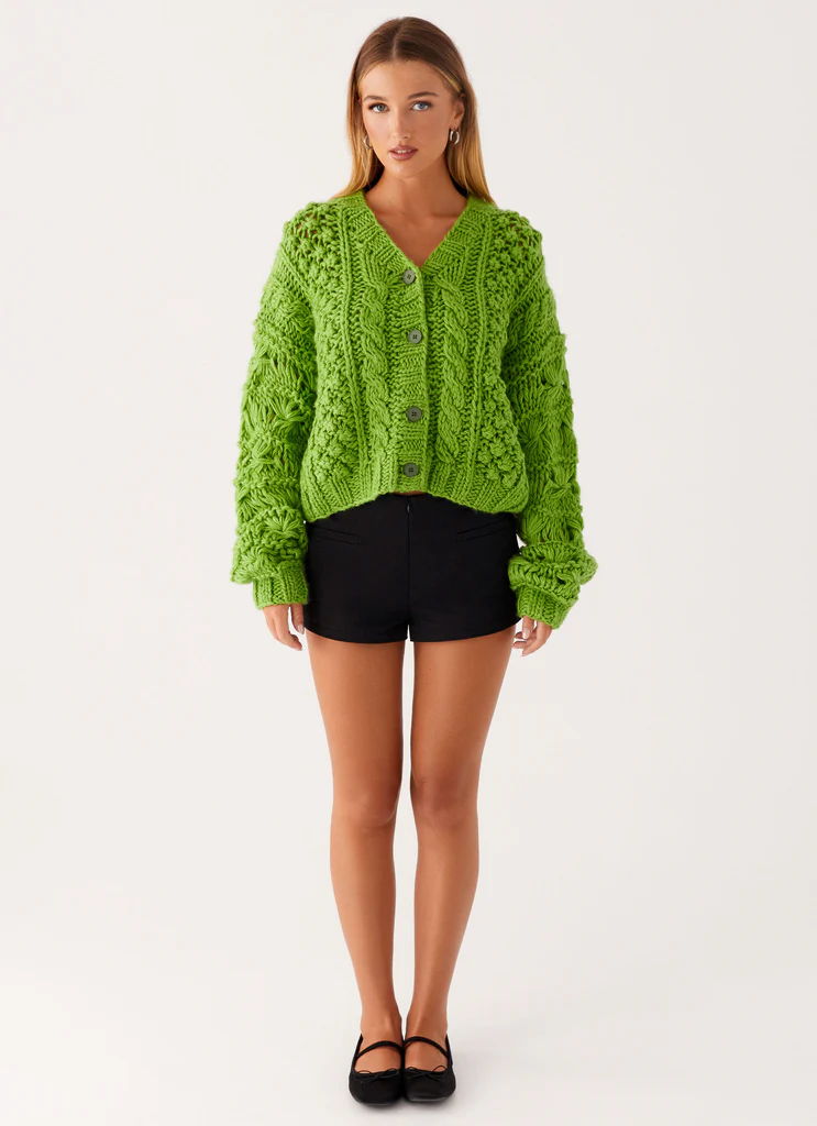 Cardigan Tricot Hazel - Vert