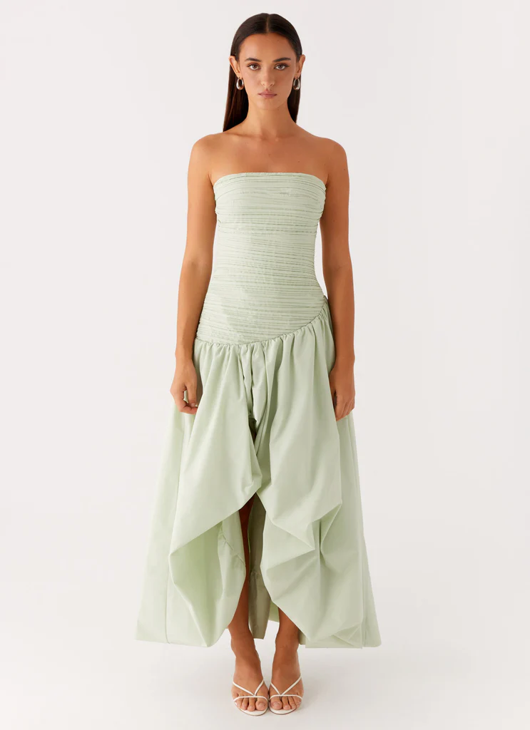 Robe Maxi Misa Bubble – Menthe Robe Maxi Misa Bubble - Menthe
