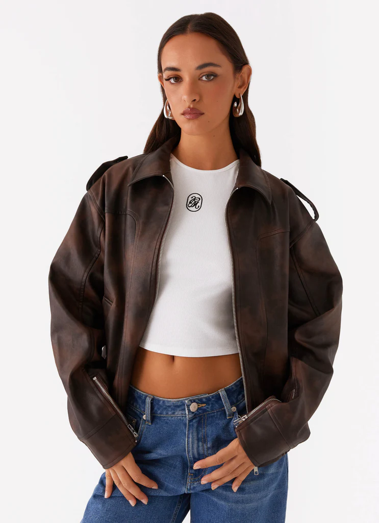 Veste Bomber Chicago - Chocolat
