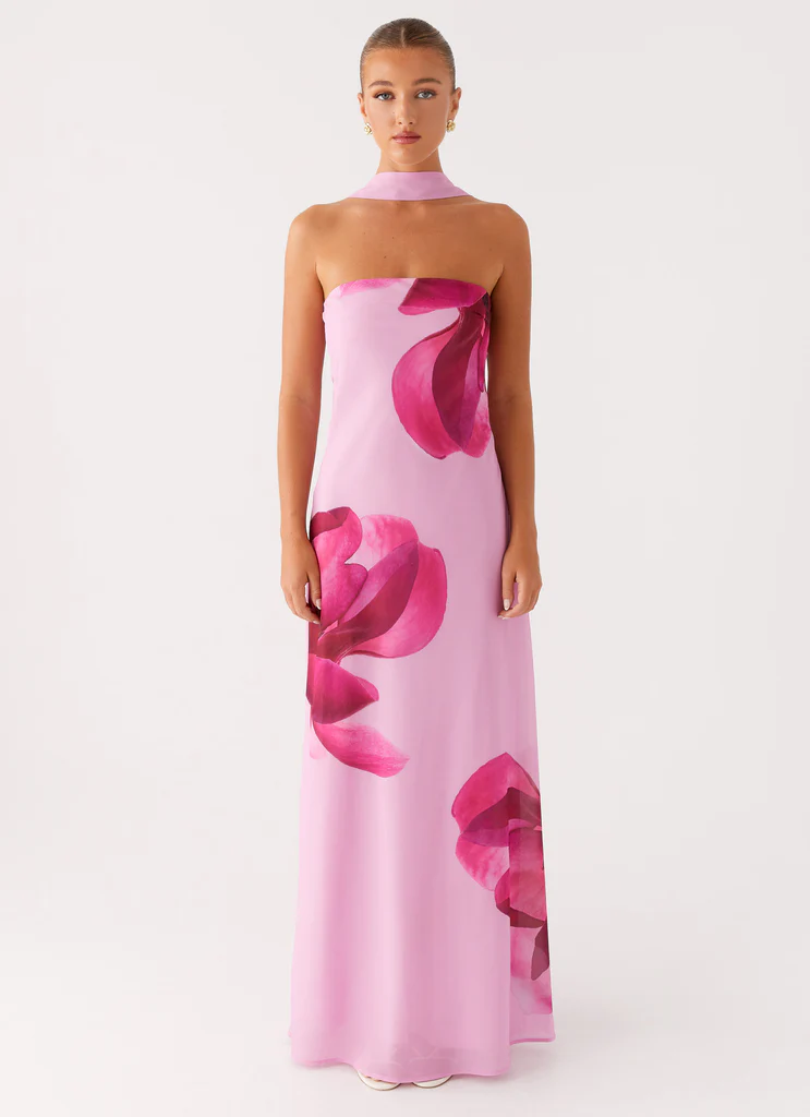 Robe Maxi Prim – Rose Pastel Robe Maxi Prim - Rose Pastel