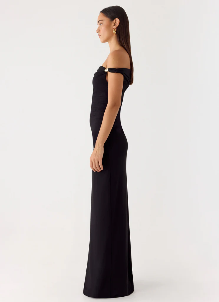 Robe maxi Afterlight - Noir