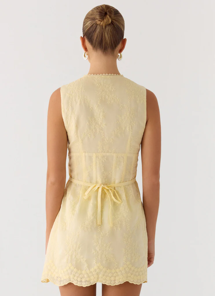 Robe Mini Burning Bright - Jaune Beurre