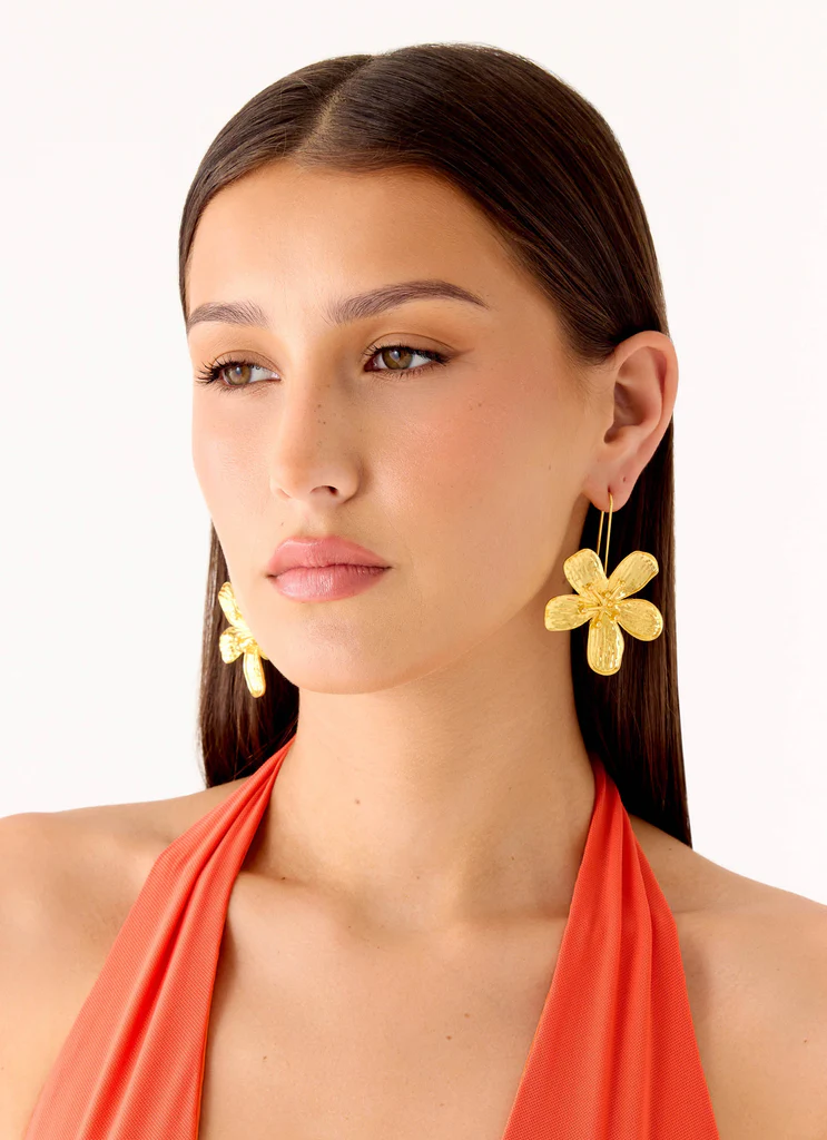 Boucles d'oreilles Botanica Drop - Or