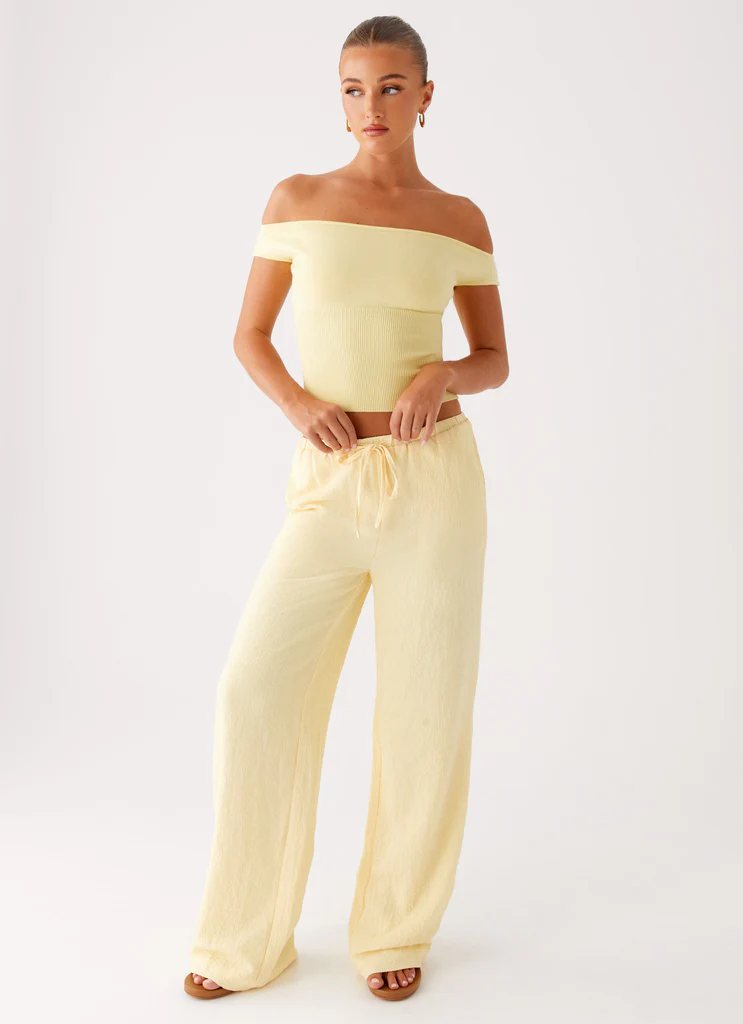 Top en maille Coleman - Jaune
