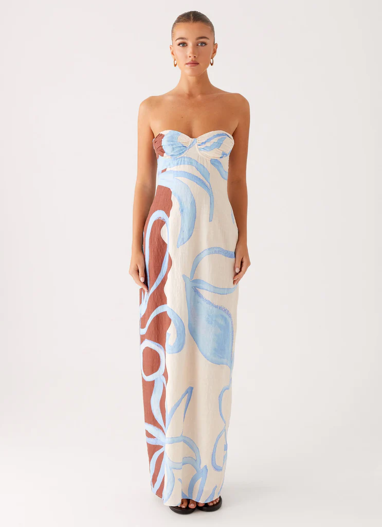Robe maxi Raiden – Imprimé Bloom Wave Robe maxi Raiden - Imprimé Bloom Wave