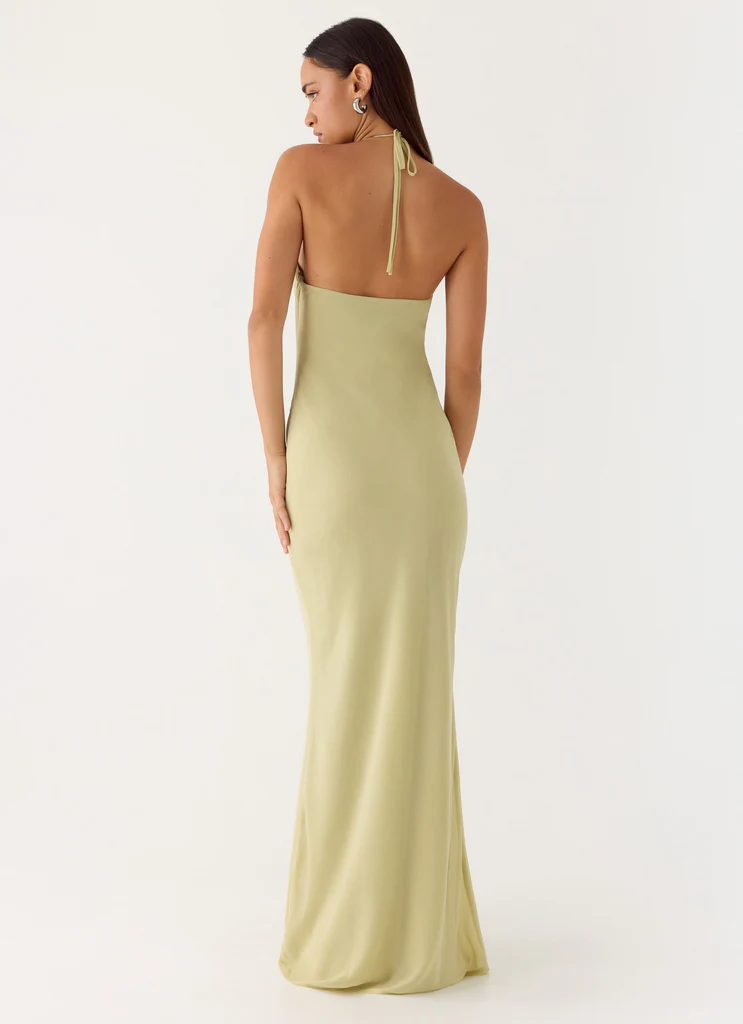 Robe maxi Anouk Halter - Sauge