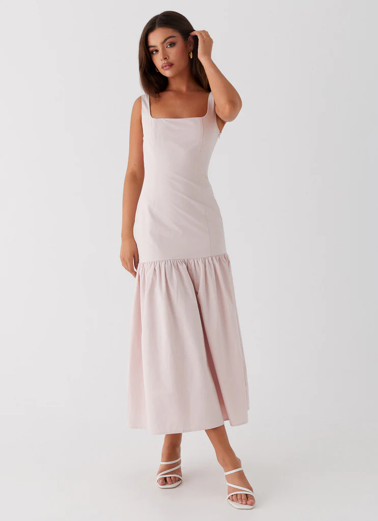 Robe Midi Ladylike - Rose