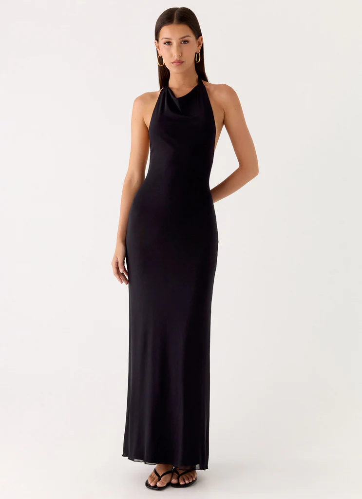 Robe maxi Starlight Nights - Noir