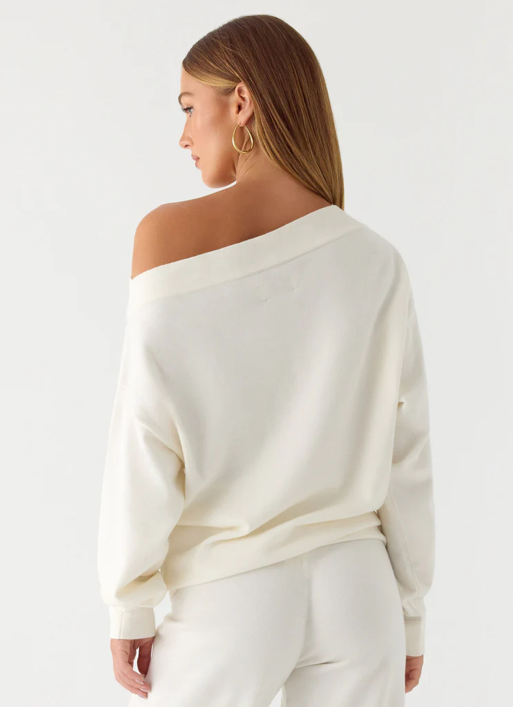 Pull Sherlee à mailles – Blanc Pull Sherlee à mailles - Blanc