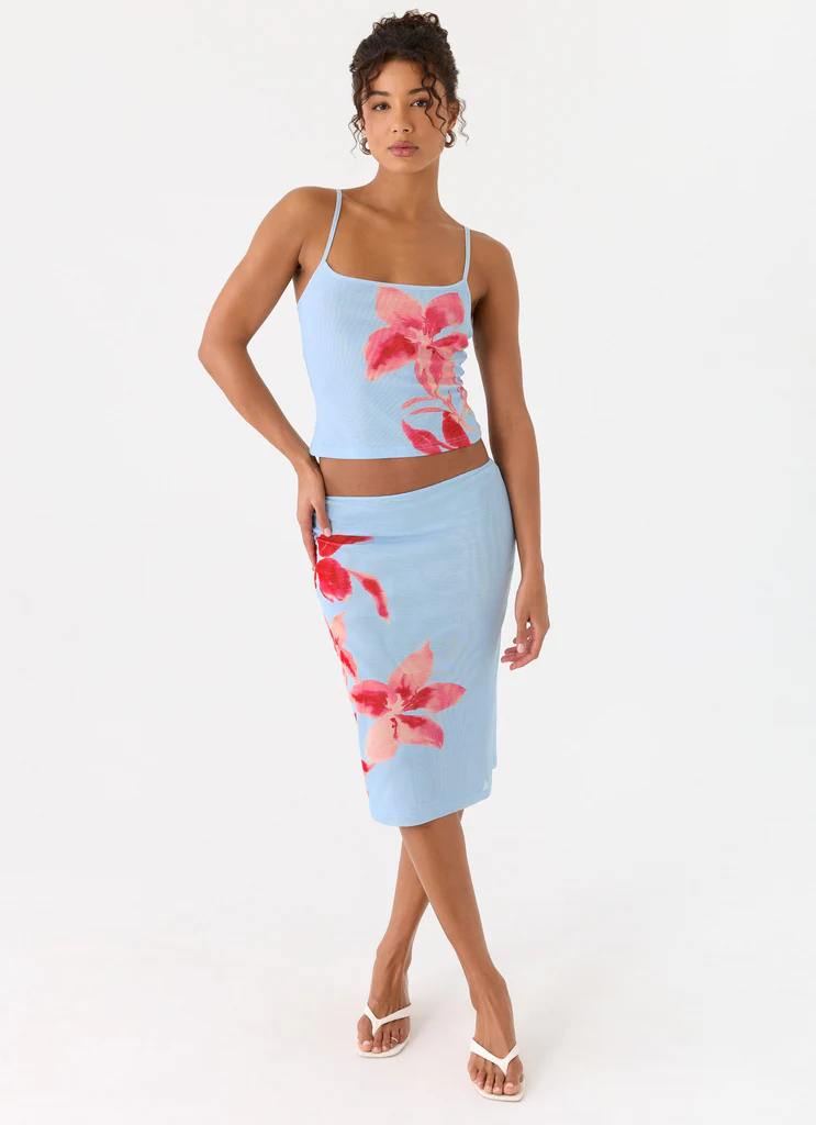 Top Cami Tamia – Bleu Pétale Top Cami Tamia - Bleu Pétale