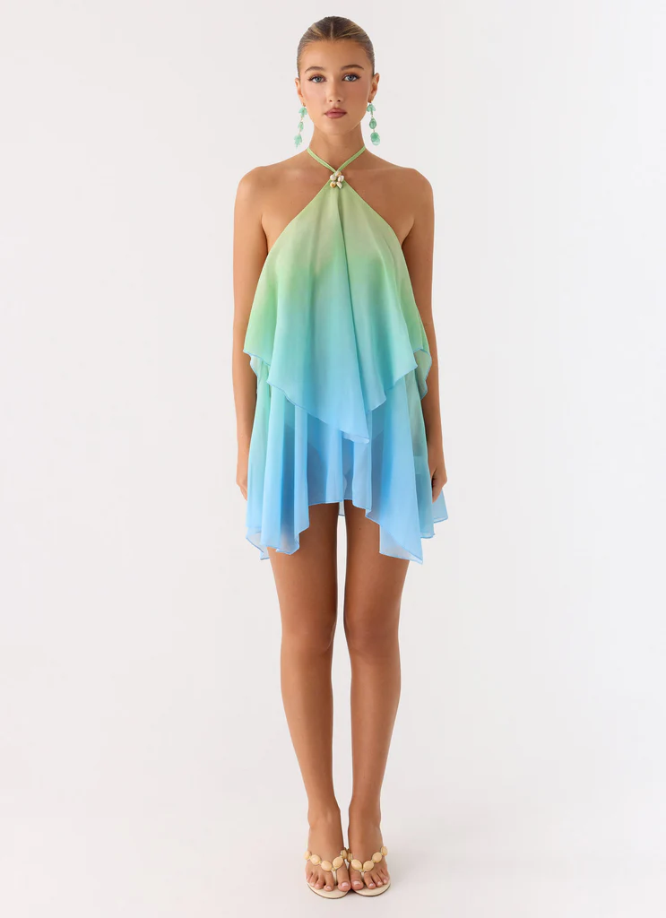 Robe Mini Twin Flame - Ombre Mer