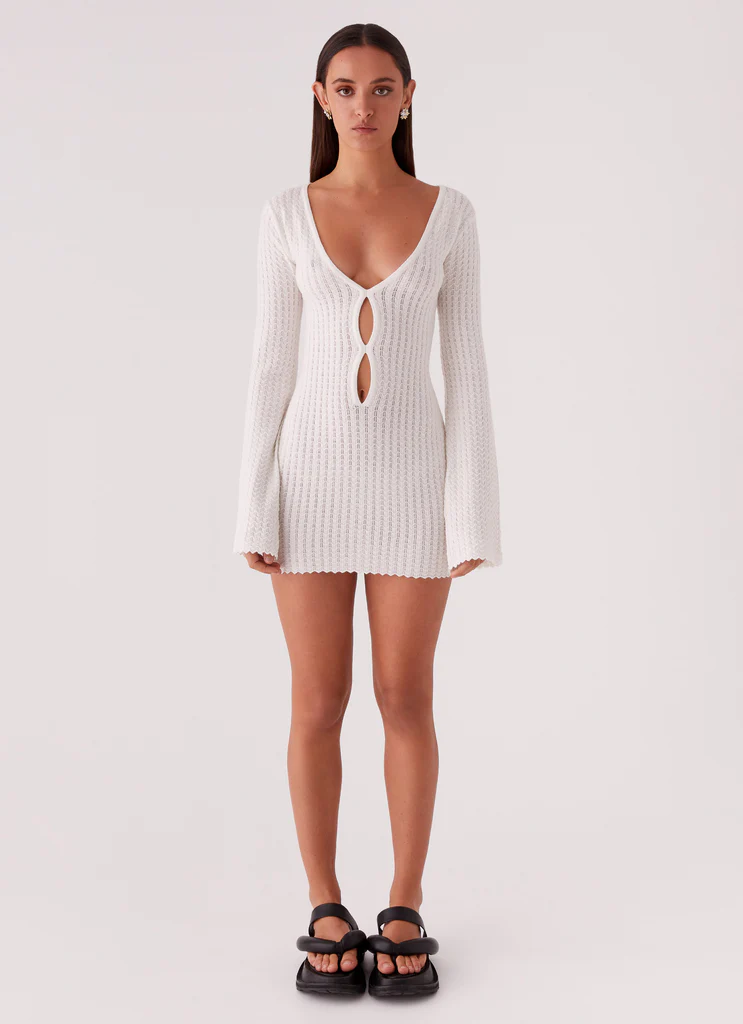 Robe Mini Tricot Lavelle - Ivoire