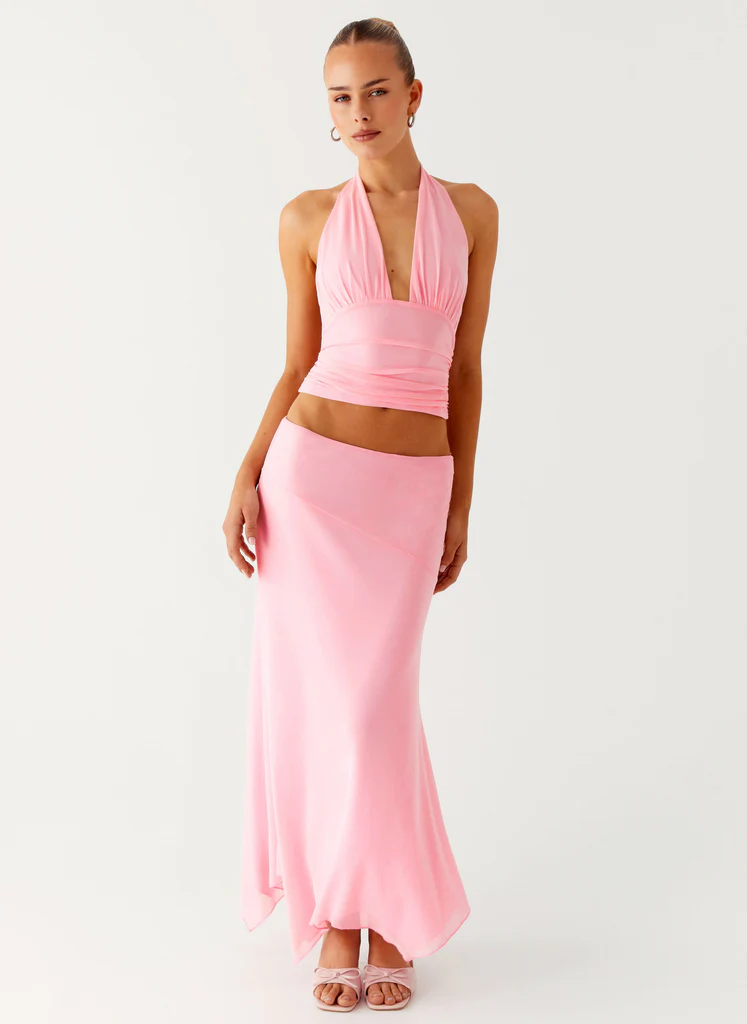Jupe Midi Kerrie Hanky - Rose Pêche