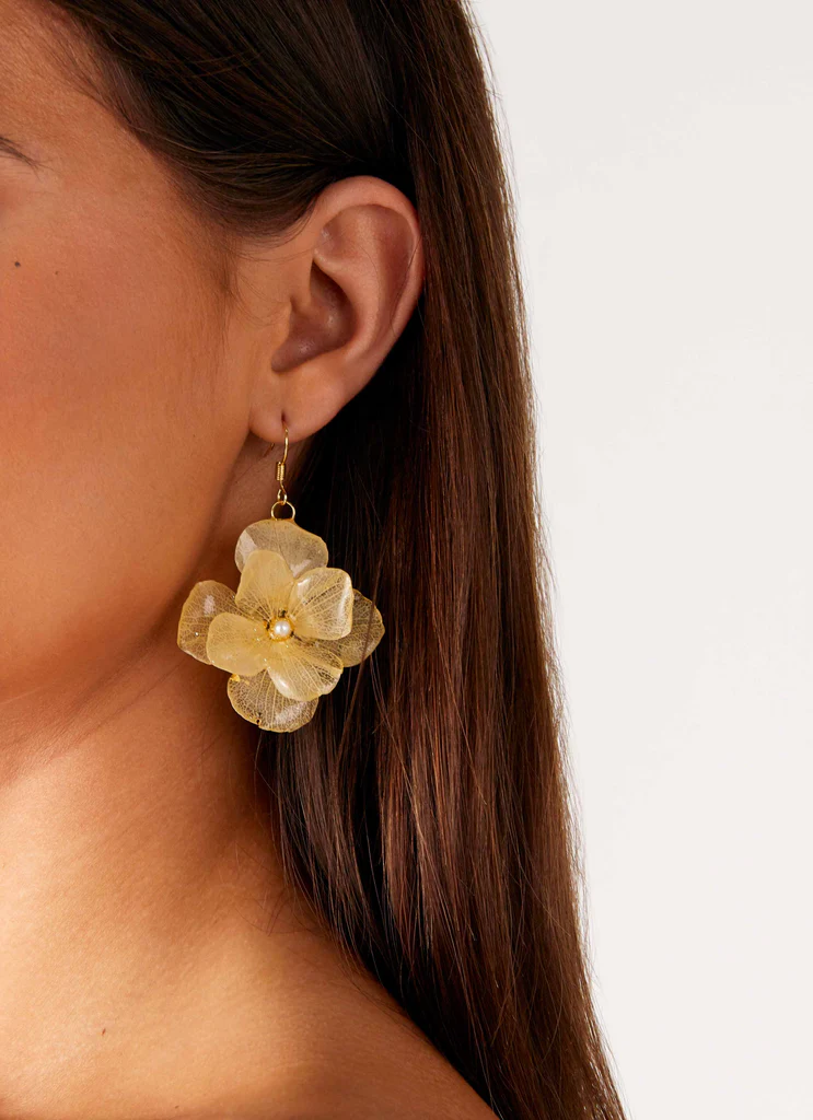 Boucles d'oreilles Mona - Ivoire