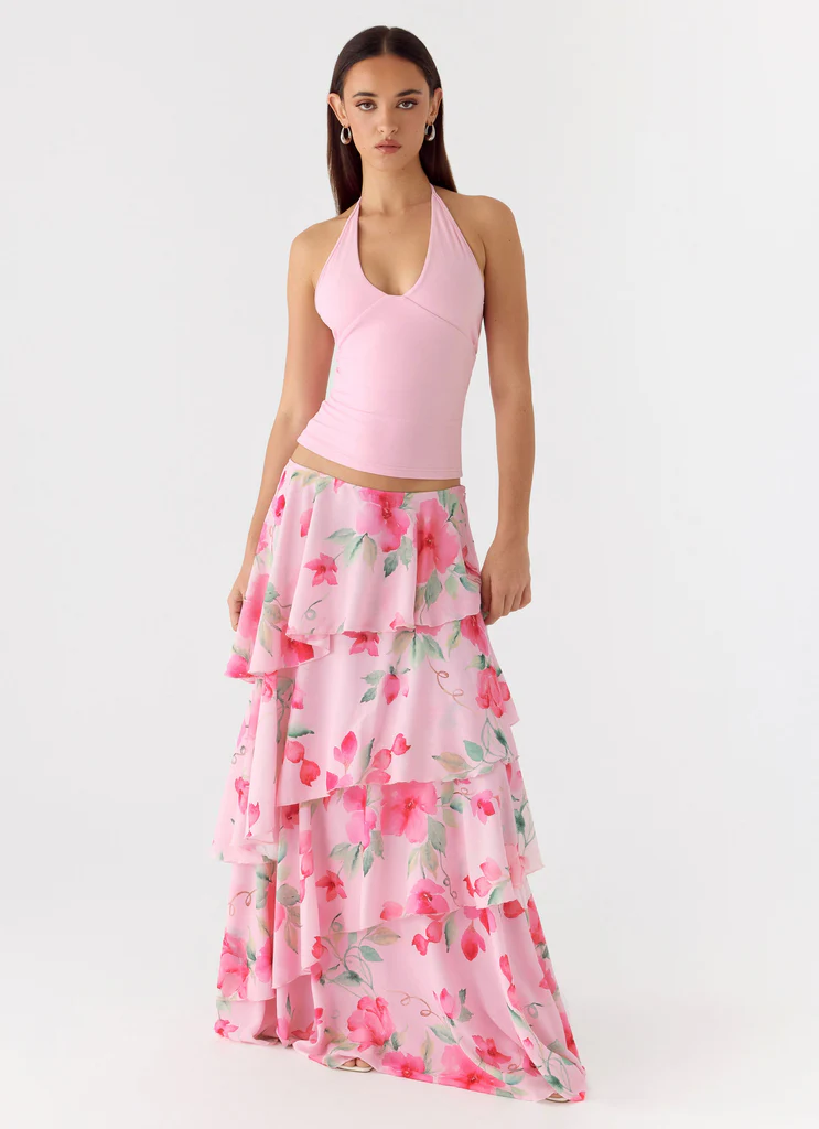 Jupe maxi à volants Melody Remedy - Petal Soleil