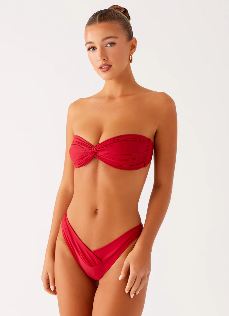 Bas de maillot Delta - Rouge Profond