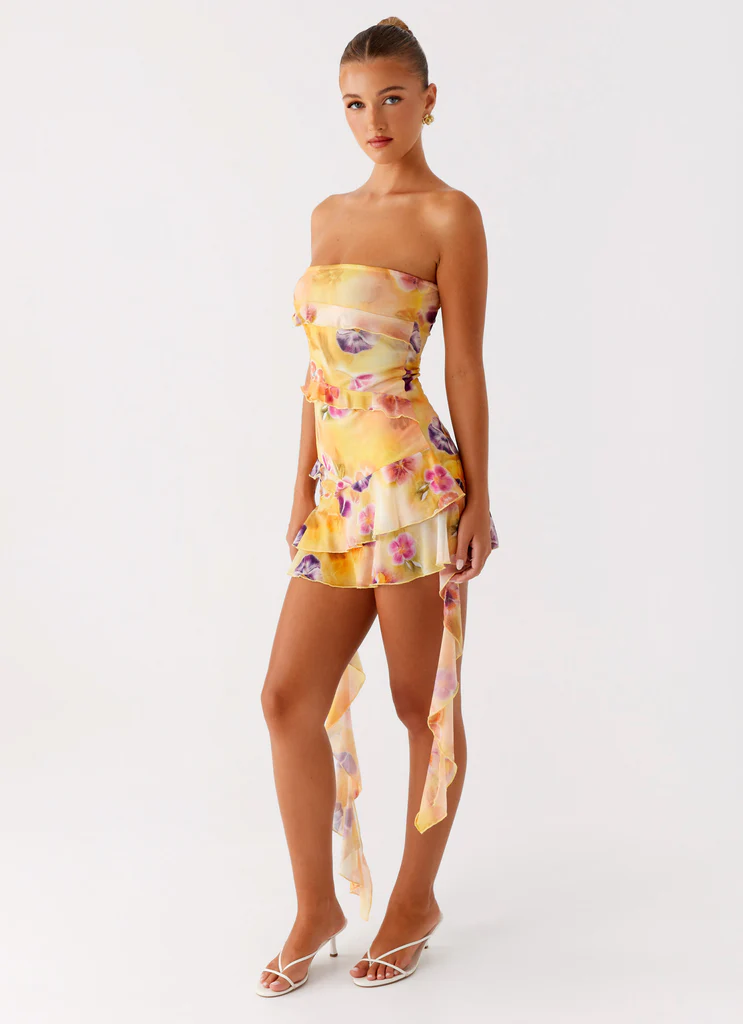 Robe Macey Mini - Fleurs en étoile