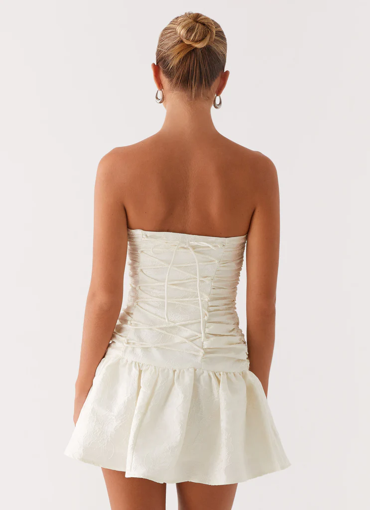 Robe Mini Ray of Light - Blanc