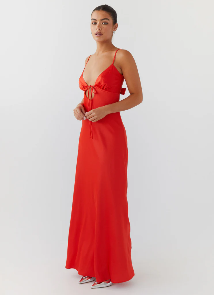 Robe maxi satin Flora - Citrus