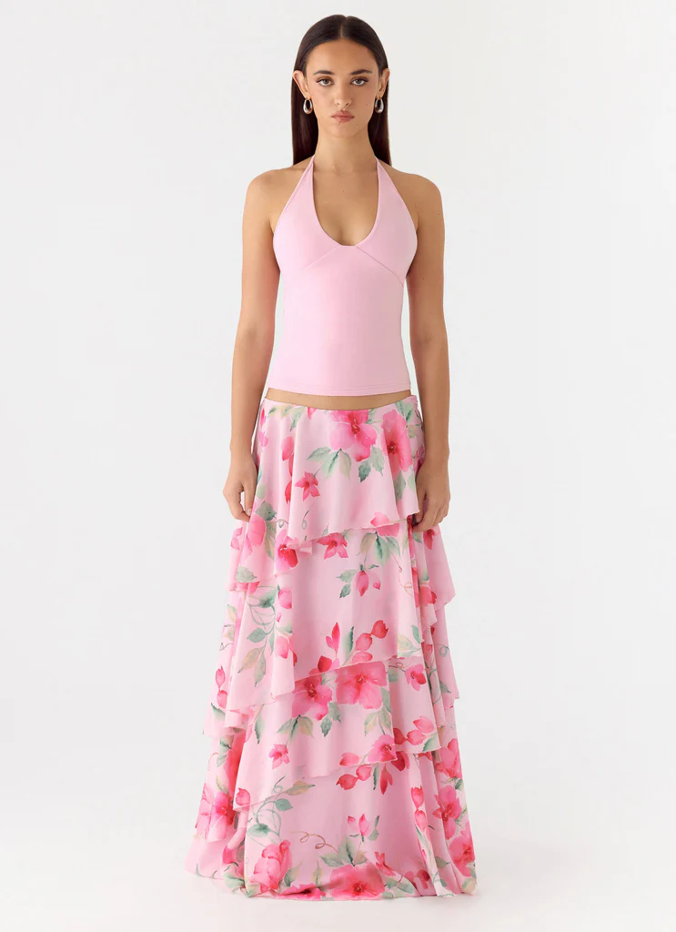 Jupe maxi à volants Melody Remedy - Petal Soleil