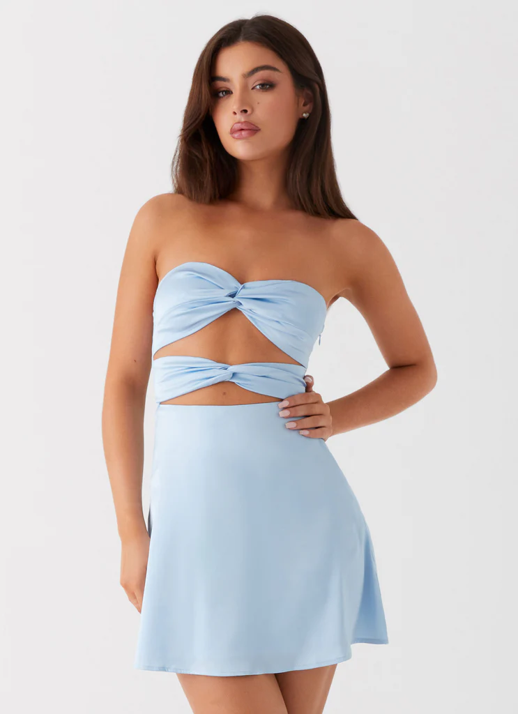 Robe Mini Tianna - Bleu Glace