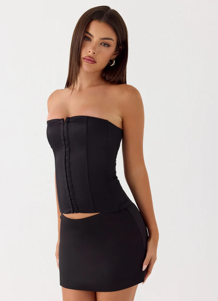 Top corset sans bretelles All My Ladies - Noir